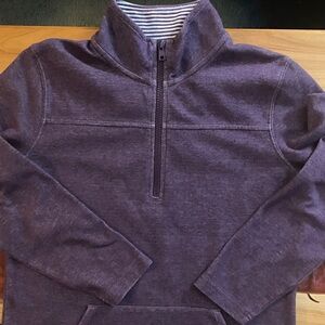 Orvis Women’s relaxed fit 1/2 Zip Sweater in Purple wash size XS